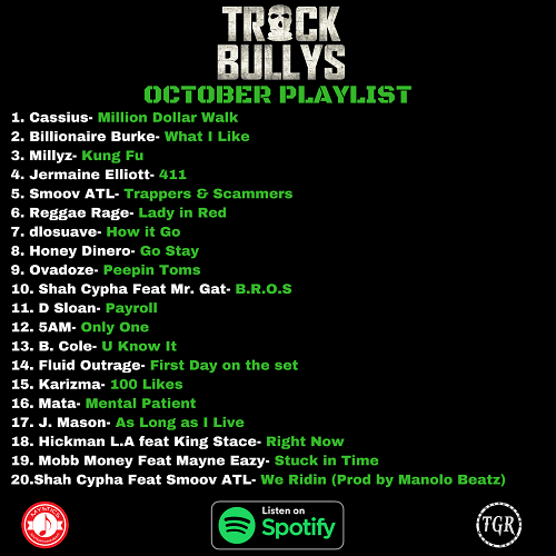 #The Grynd Report releases their October @trackbullys Spotify Playlist