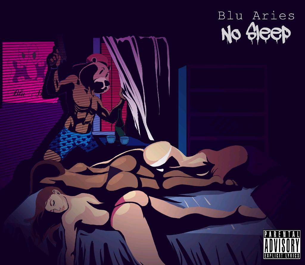 Blu Aries paints a picture through lyrics in his latest single “No Sleep” @bluaries510