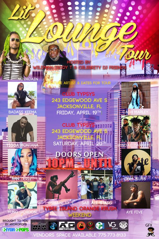 [Event] Lit Lounge Tour 2019 4/19 – 21 (Jacksonville & Tybee Island)