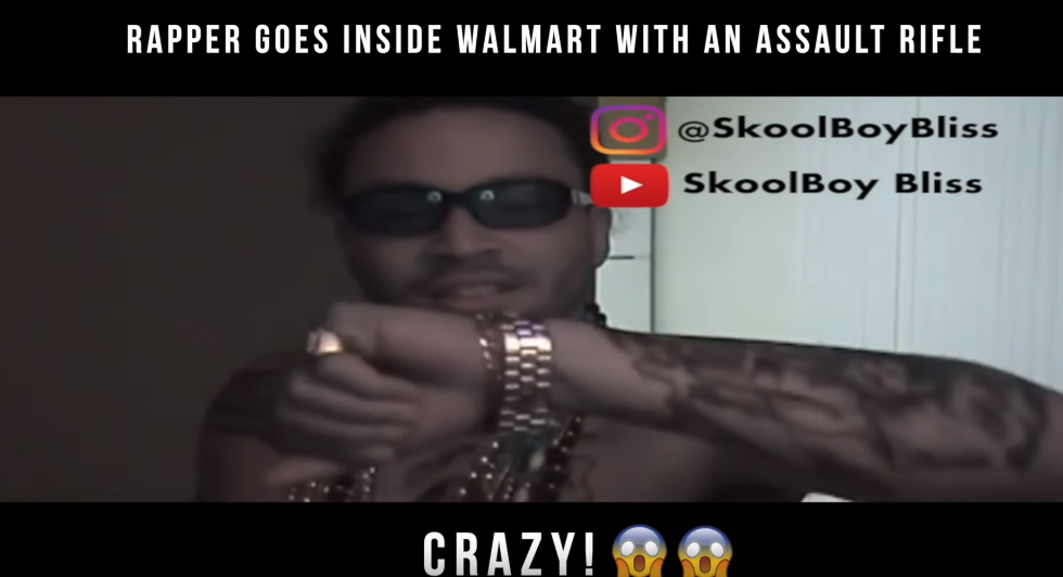Rapper Goes Inside Walmart With a Assault Rifle | @blissmusic4u