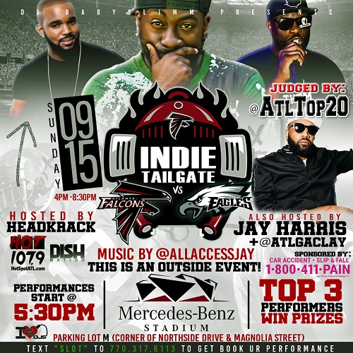 [Event] Indie Tailgate returns 9/15! Biggest artist showcase in #Atlanta | @DJBabyslimm