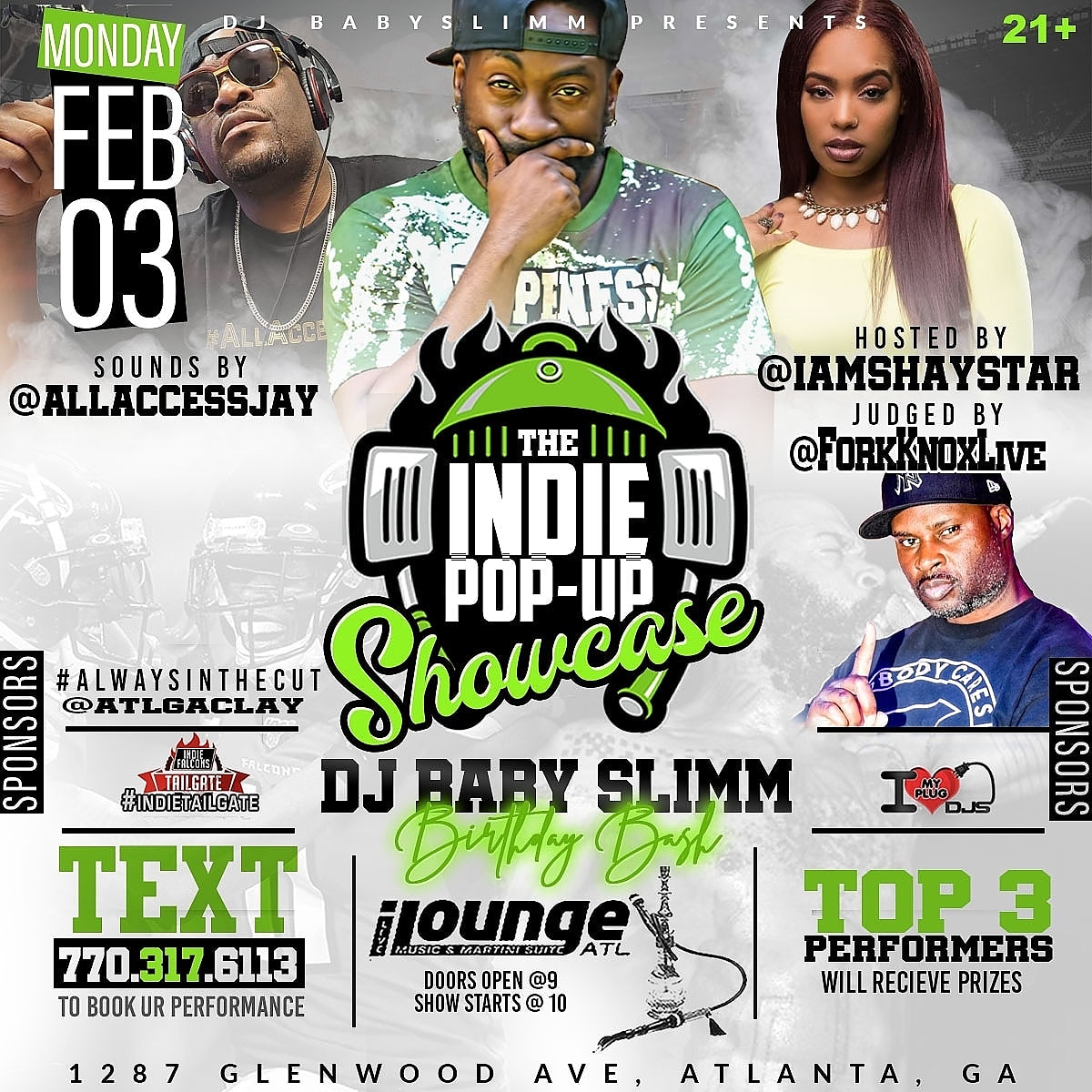 [Event] The Indie Pop Up Showcase Feb 3rd @ iLounge w/ @djbabyslimm & more! #Atlanta