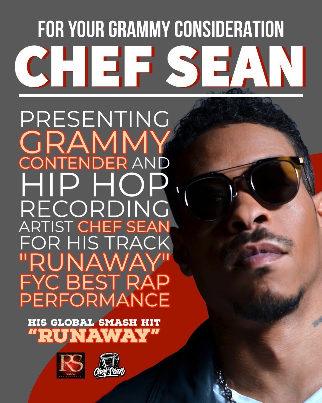 IT LOOKS LIKE CHEF SEAN WILL WIN A GRAMMY FOR VIRAL SINGLE “RUNAWAY”