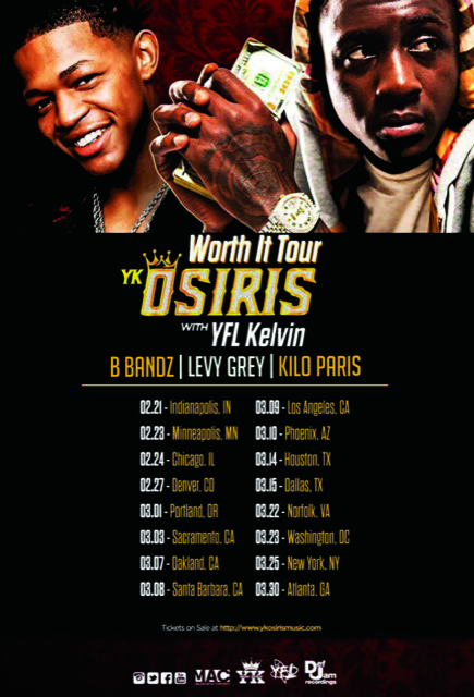 Def Jam’s YK Osiris announces Worth It Tour feat YFL Kelvin