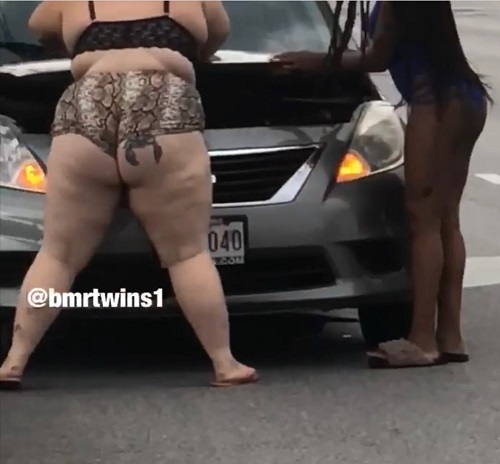 [Video] BmrTwins captures a car break down gone bad (muffler under the hood!!!)